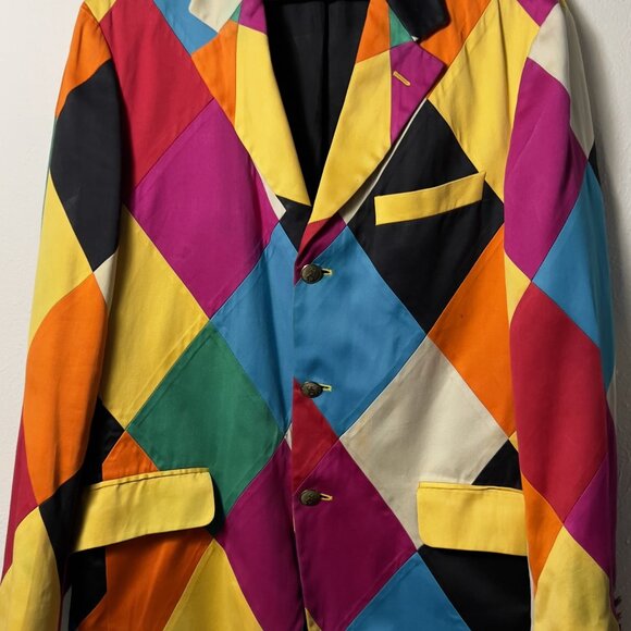 Moschino Cheap and Chic 90's Harlequin Blazer (VINTAGE) - 38R - Picture 2 of 10